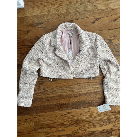 For Love & Lemons Dionne Tweed Jacket & Mini Dress Size S New - Picture 7 of 10